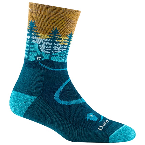 Image of Darn Tough - Women"s Northwoods Micro Crew MW w. Cushion - Wandersocken Gr M blau'