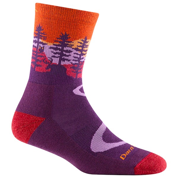 Image of Darn Tough - Women"s Northwoods Micro Crew MW w. Cushion - Wandersocken Gr M lila'