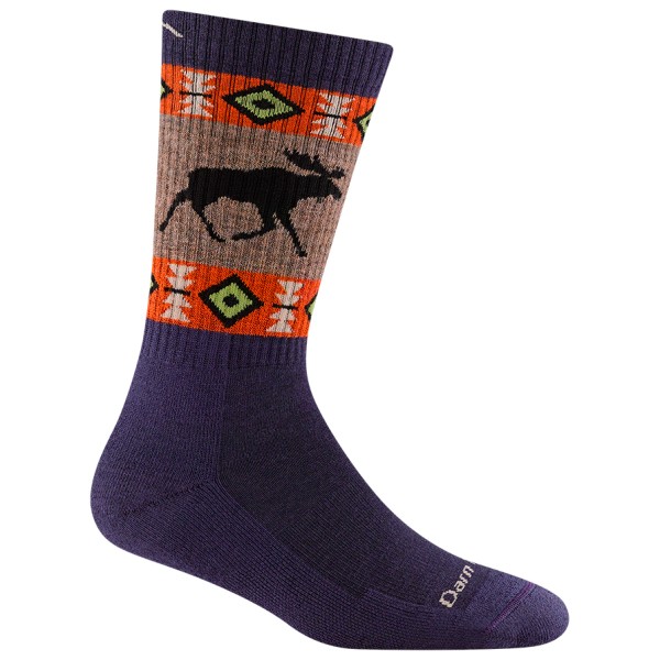 Image of Darn Tough - Women"s Vanna Grizzle Boot Sock MW w. Cushion - Wandersocken Gr L;M;S blau;schwarz'