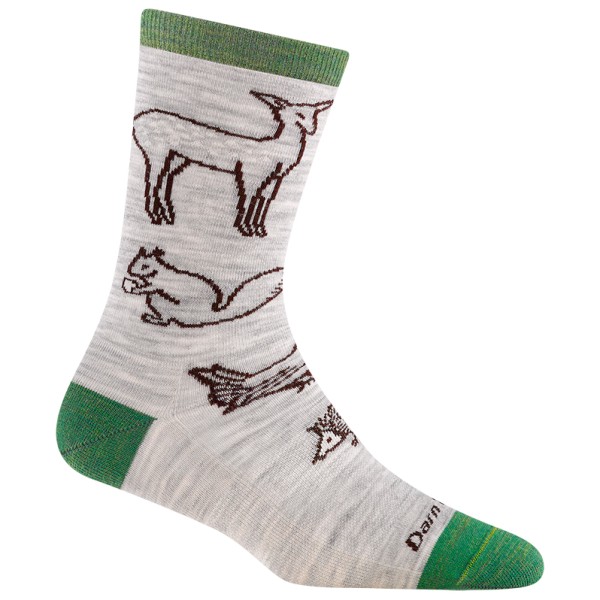 Image of Darn Tough - Women"s Woodland Creatures Throwback Crew LW - Merinosocken Gr L;M;S blau;grau'