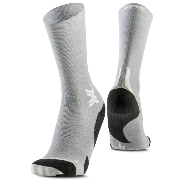 Image of X-Socks - Run Discover Merino Crew - Laufsocken Gr 35-38;39-41;42-44;45-47 grau;schwarz