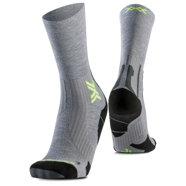 Image of X-Socks - Run Perform Warm Crew - Laufsocken Gr 35-38;39-41;42-44;45-47 grau;schwarz