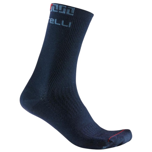 Image of Castelli - Bandito Merino 18 Sock - Velosocken Gr L/XL blau