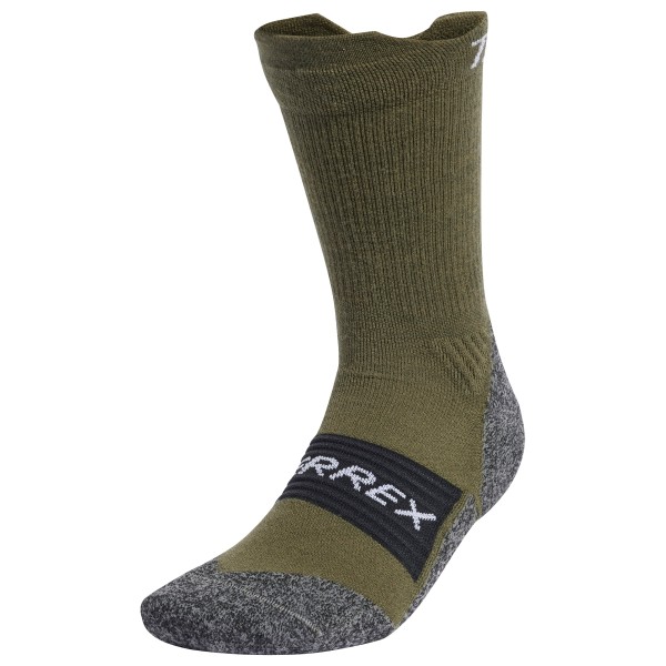 Image of adidas Terrex - Terrex Cold.RDY Crew Wool Socks - Wandersocken Gr L - EU: 43-45 oliv