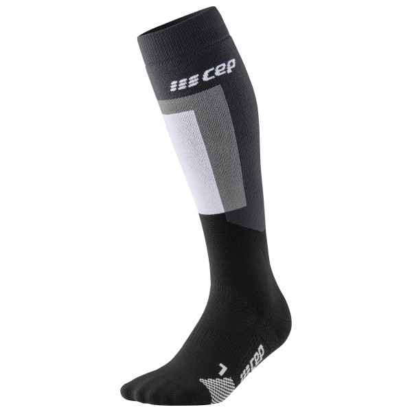 Image of CEP - Thermo Compression Socks Skiing Tall V3 - Skisocken Gr V schwarz/grau