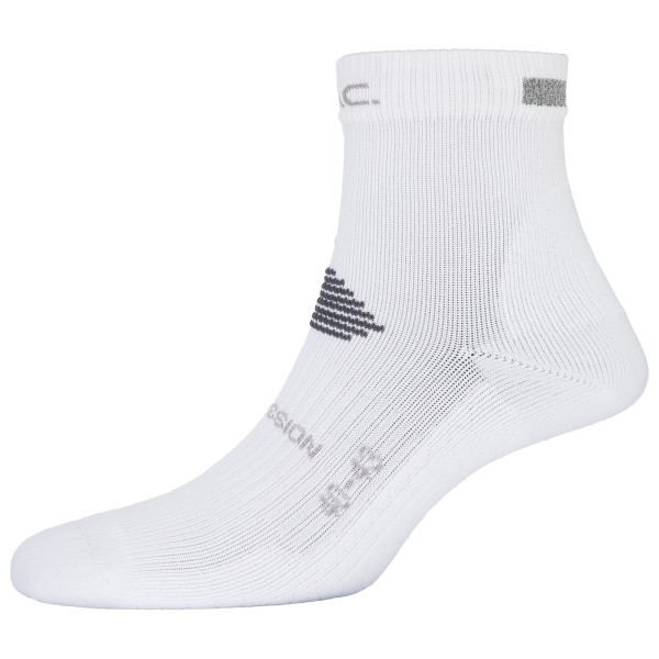 Laufsocken P.A.C. 6.2 Running Reflective Pro Mid Compression Herren (Gr 44-47 |weiß)