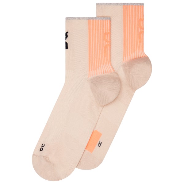On Performance Run Sock Mid Laufsocken Roadrunning (Gr 35-37 - EU: 35-38,5 |beige)