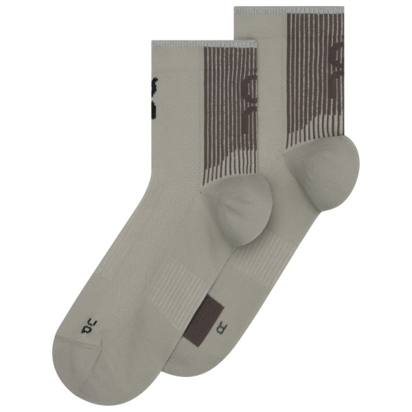 On - Performance Run Sock Mid - Laufsocken 39-42,5 grau