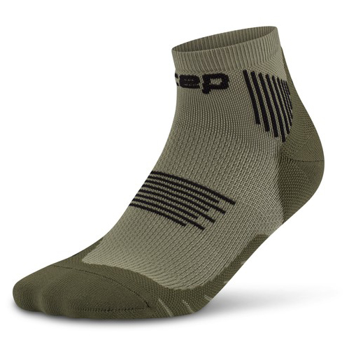 CEP Run Socks Low Cut 5.0 Hardloopsokken Olijfgroen