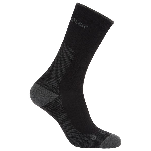 Icebreaker Merino Hike+ Ultralight Crew Wandelsokken Zwart