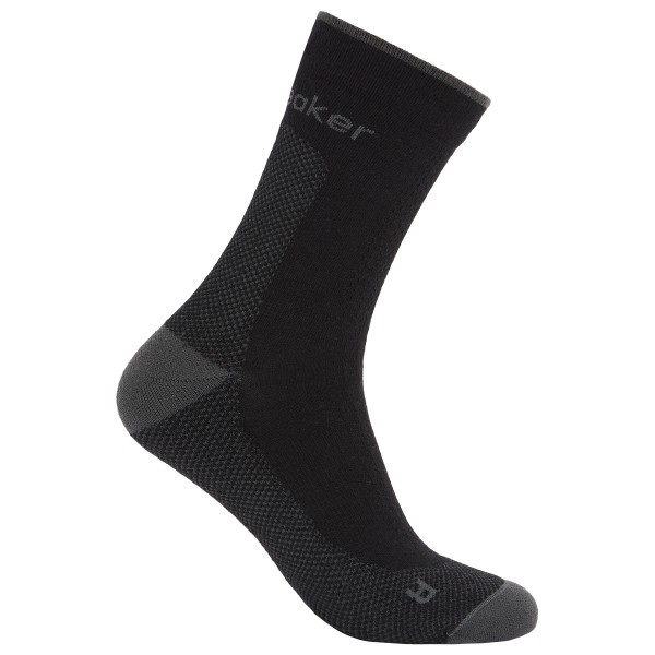 Icebreaker Merino Hike+ Ultralight Quarter Wandersocken Herren (Gr 44,5-46,5 |schwarz)