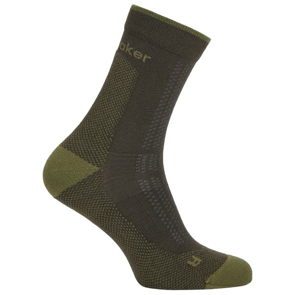 Icebreaker Merino Hike+ Ultralight Quarter Wandelsokken Olijfgroen