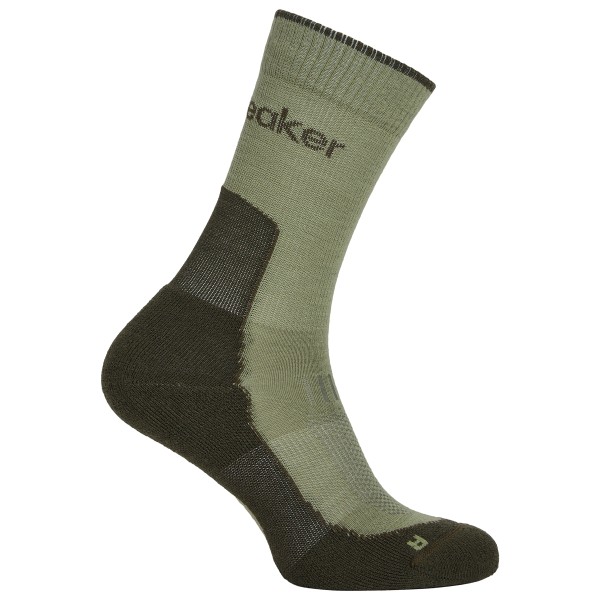 Icebreaker Women’s Merino Hike+ Light Crew Wandelsokken Olijfgroen