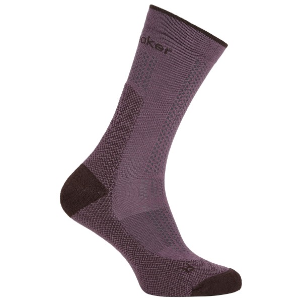 Icebreaker Women’s Merino Hike+ Ultralight Crew Wandelsokken Purper