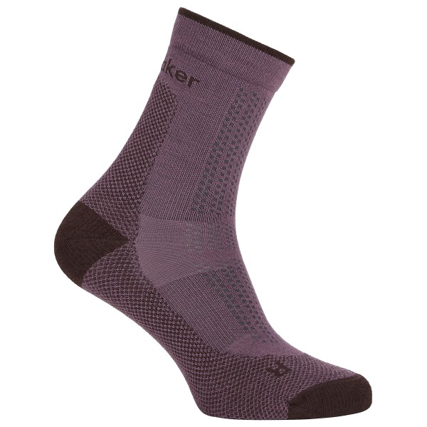 Icebreaker Women’s Merino Hike+ Ultralight Quarter Wandelsokken Purper
