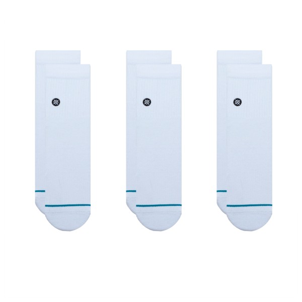 Stance – Icon Quarter 3 Pack – Multifunctionele sokken maat , Grijs