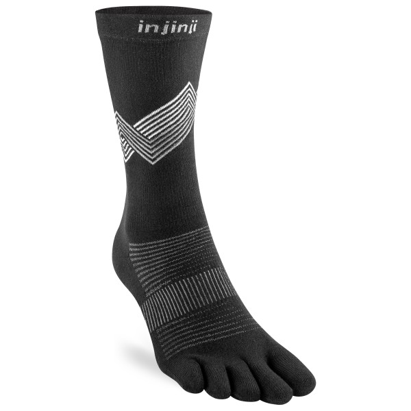 Injinji Run Lightweight Crew Laufsocken (Gr 37-40 |schwarz)