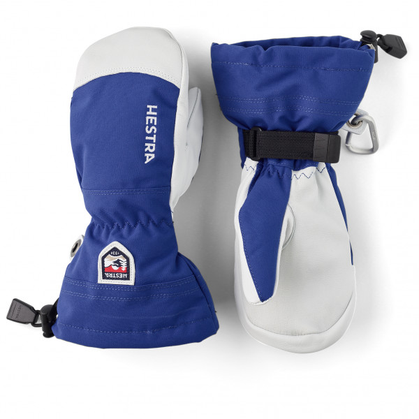 Image of Hestra - Kid"s Army Leather Heli Ski Mitt - Handschuhe Gr 6 blau'