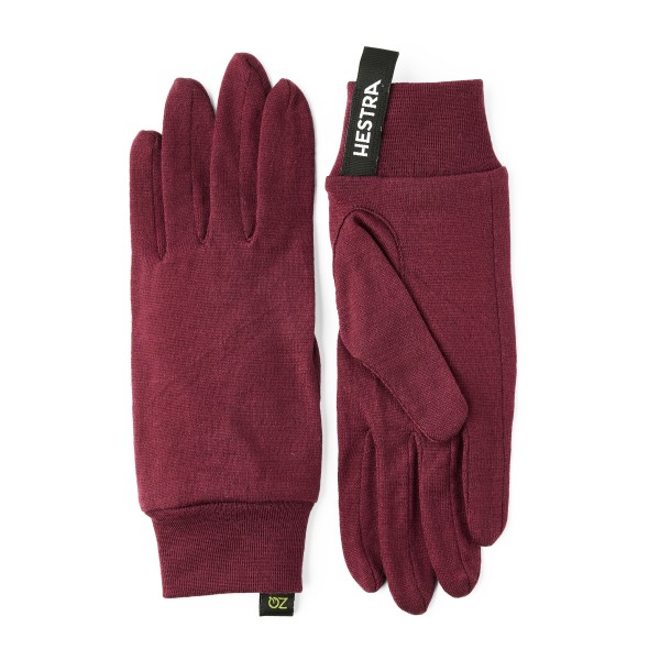 Hestra Merino Wool Liner Active 5 Finger Handschoenen Rood