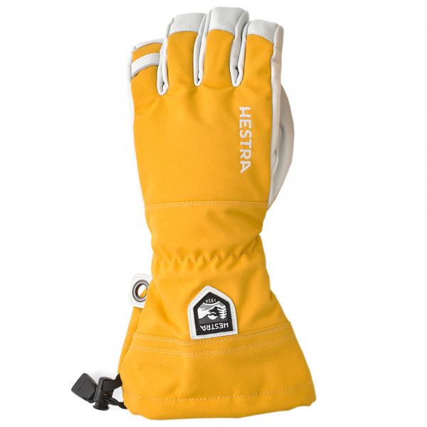 Image of Hestra - Army Leather Heli Ski 5 Finger - Handschuhe Gr 8 orange