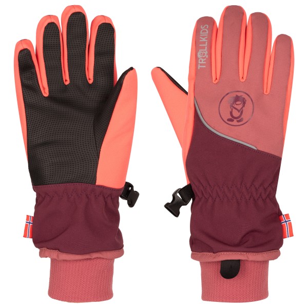 Trollkids Kid’s Trolltunga Glove Handschoenen 6-7 Years Rood