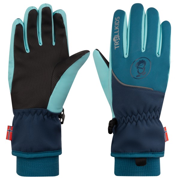 Image of Trollkids - Kid"s Trolltunga Glove - Handschuhe Gr 4,5 - 7-8 Years;5 - 9-10 Years;6 - 11-12 Years;7 - 13-14 Years blau;bunt;schwarz/grau'