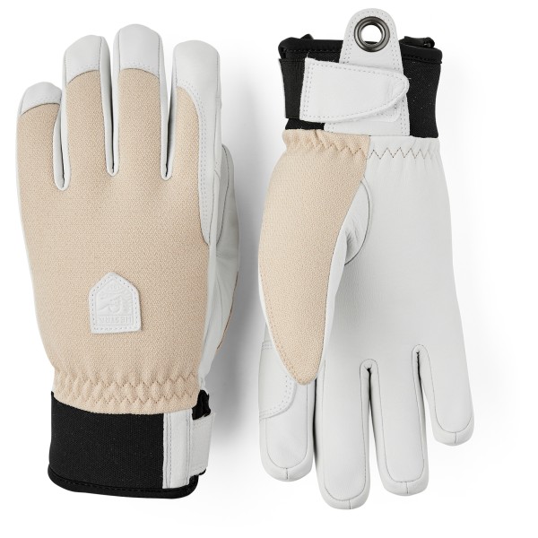 Handschuhe Hestra Army Leather Patrol 5 Finger Damen (Gr 9 |grau |wasserdicht)