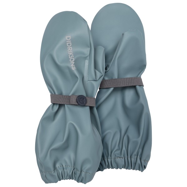 Didriksons Glove 5 Handschuhe Kinder (Gr 2-4 Years |grau/türkis |wasserdicht)