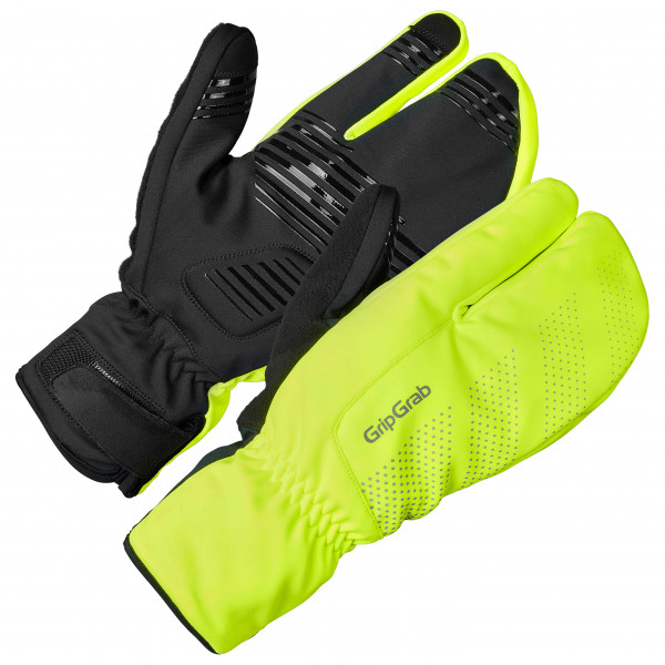 Image of GripGrab - Ride Windproof Deep Winter Lobster Gloves - Handschuhe Gr L - 10;M - 9;S - 8;XL - 11;XS - 7;XXL - 12 grün/schwarz;schwarz