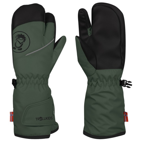 Image of Trollkids - Kid"s Troll 3 Finger Glove - Handschuhe Gr 4,5 - 7-8 Years grün'