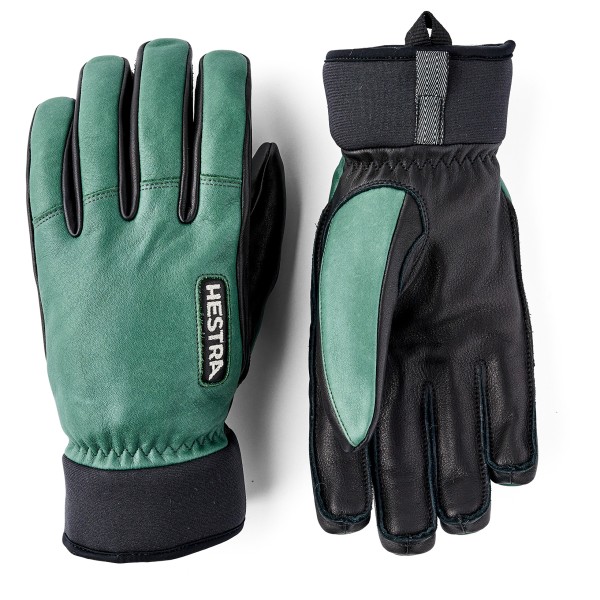 Hestra - Army Leather Wool Terry 5 Finger - Handschuhe Gr 6 blau