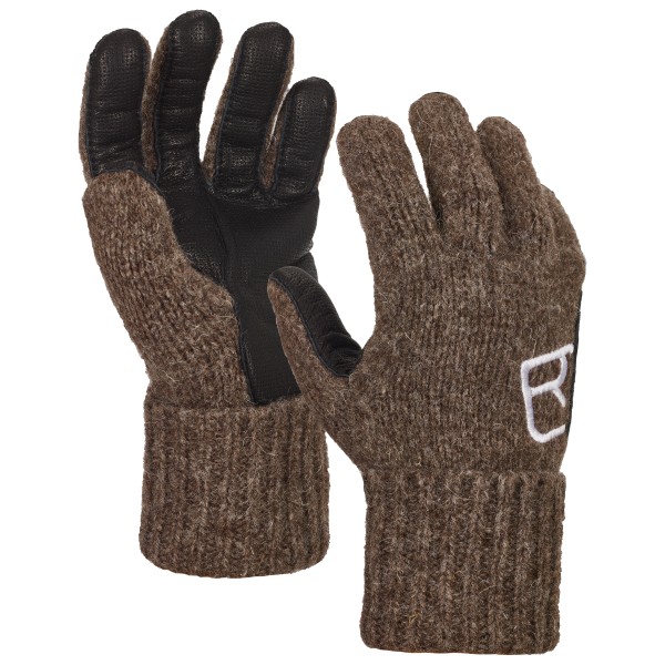 Image of Ortovox - Classic Wool Glove Leather - Handschuhe Gr L;M;S;XL;XS braun;grau