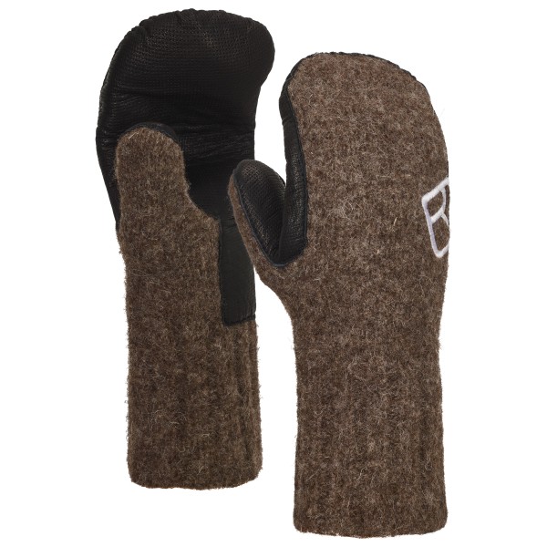 Image of Ortovox - Classic Wool Mitten Leather - Handschuhe Gr L;M;S;XL;XS braun;grau