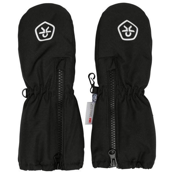 Image of Color Kids - Kid"s Mittens Long with Zipper - Handschuhe Gr 0-1 Years schwarz'