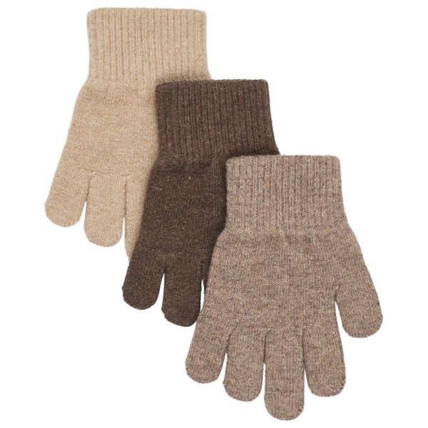 Mikk-Line Kid’s Magic Gloves 3 Pack Handschoenen Years Bruin