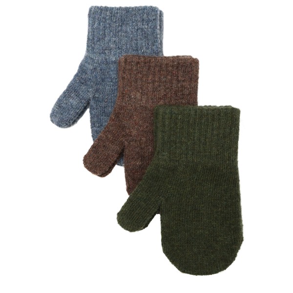 Image of Mikk-Line - Kid"s Magic Mittens 3 Pack - Handschuhe Gr 0-2 Years;2-4 Years oliv'