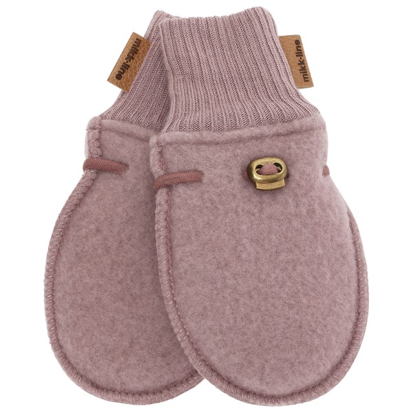Image of Mikk-Line - Kid"s Wool Mittens - Handschuhe Gr 50/56 rosa/braun'
