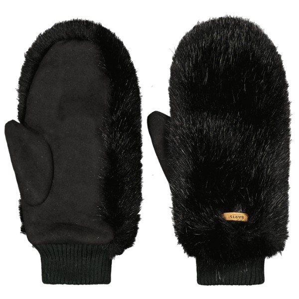 Barts Women’s Fur Mitts Handschoenen Zwart