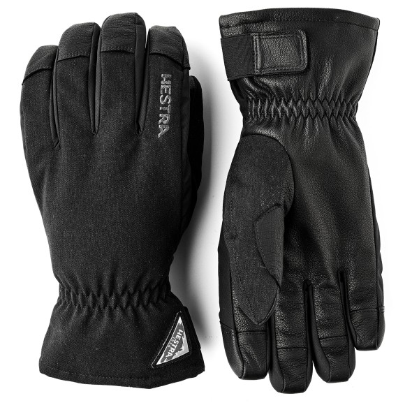 Hestra Powder Short 5 Finger Handschoenen Zwart
