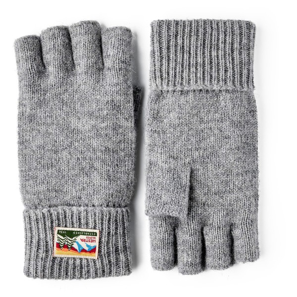 Hestra Raggwool Half Finger Handschoenen Grijs