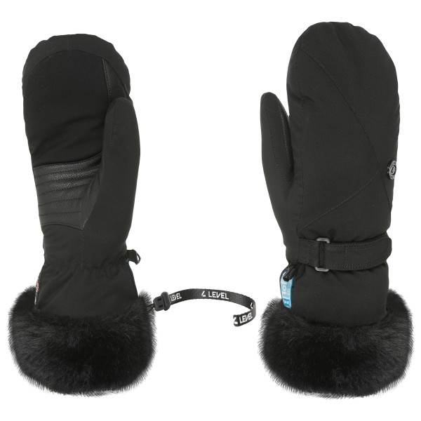 LEVEL Jolie Mitt Handschuhe Women (Gr 8,5 |schwarz |wasserdicht)