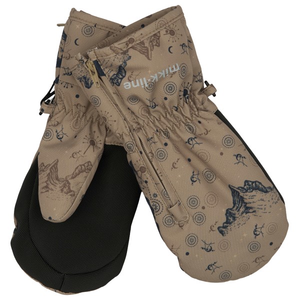Mikk-Line Polyester Baby Mittens Zip Handschuhe Kinder (Größe 74/80 |braun |wasserdicht)