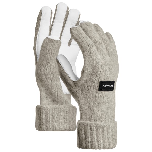 Ortovox – Classic Wool Glove Leather – Handschoenen maat S, Grijs