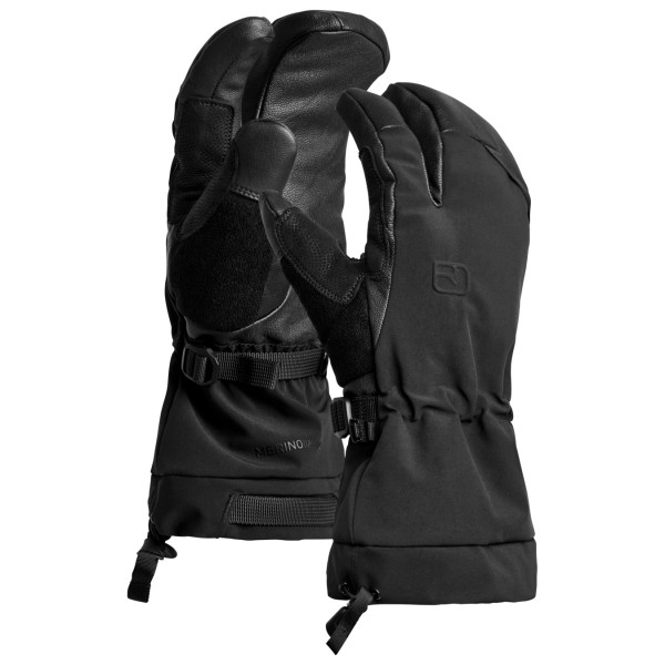 Ortovox Merino Freeride 3 Finger Glove Handschoenen Zwart