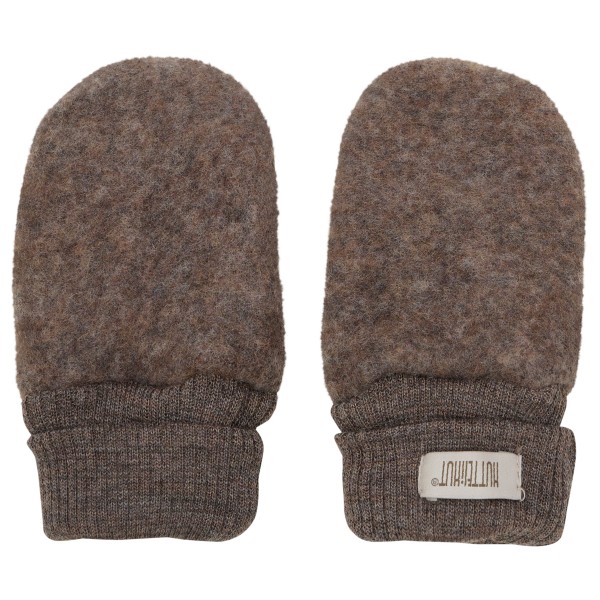 Huttelihut Kid’s Mittens Wool Fleece 2-Layer Handschoenen Bruin