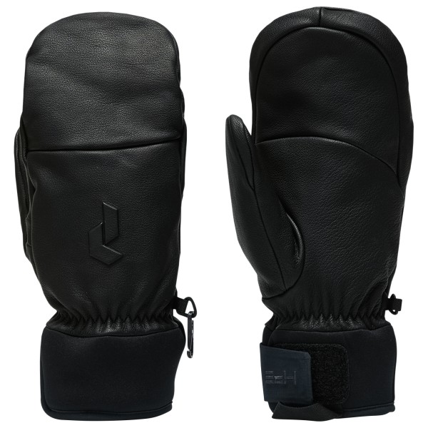 Peak Performance Leather Ski Mitten Handschoenen Zwart