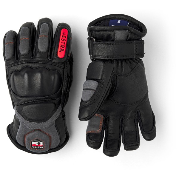 Hestra Kid’s Impact Racing 5 Finger Handschoenen Zwart