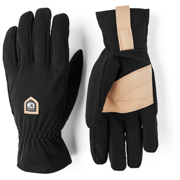Hestra Windwool Merino Liner 5 Finger Handschoenen Zwart