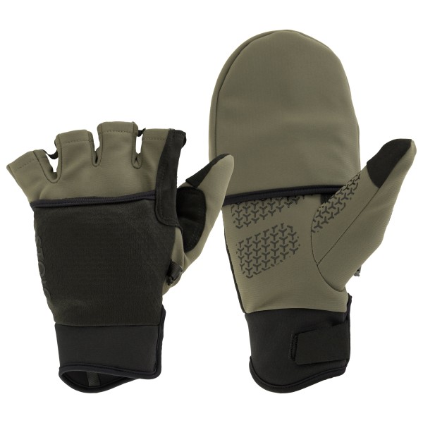 Stoic VittangiSt. Softshell Half Finger Handschoenen olijfgroen Zwart