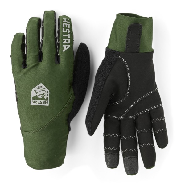 Hestra Ergo Grip Race Cut 5 Finger Handschoenen Zwart